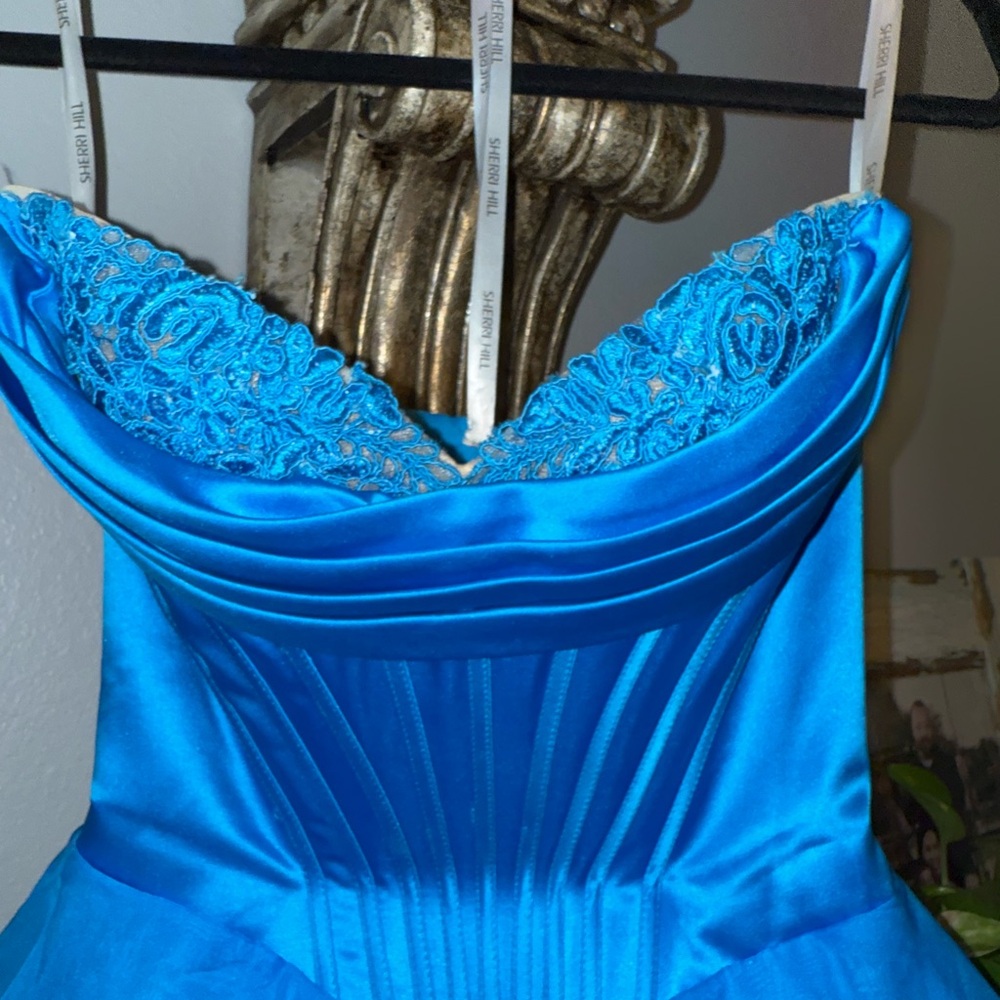Sherri Hill Vibrant Blue Dress - Picture 2 of 7